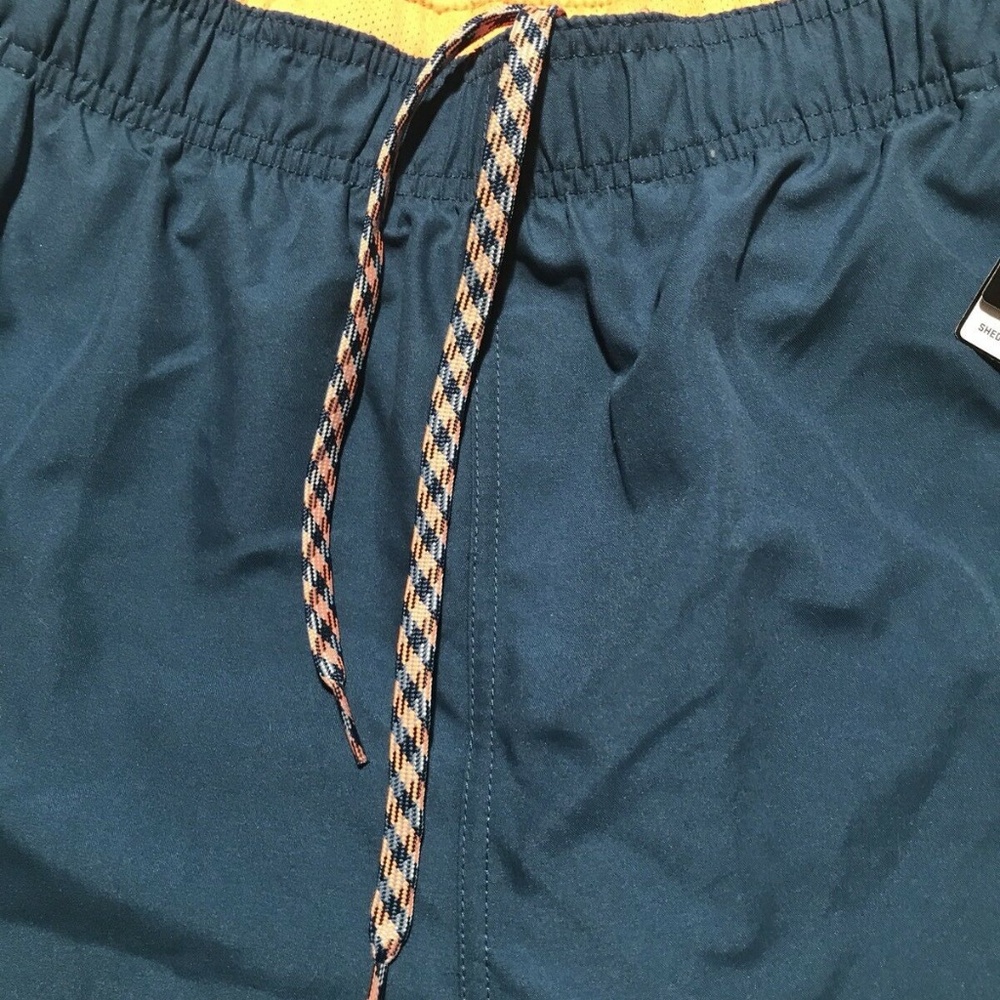 Mens Blue Swim Shorts Mesh Lining Sz M - Picture 5 of 6